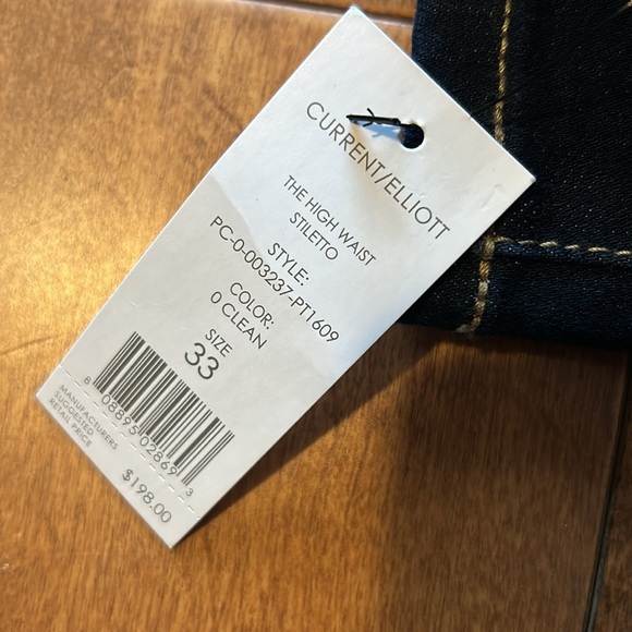 NWT Current/Elliott High Waist Stiletto Skinny Jeans - Picture 6 of 8